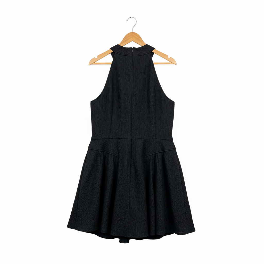 City Chic Black Dress waistband detail