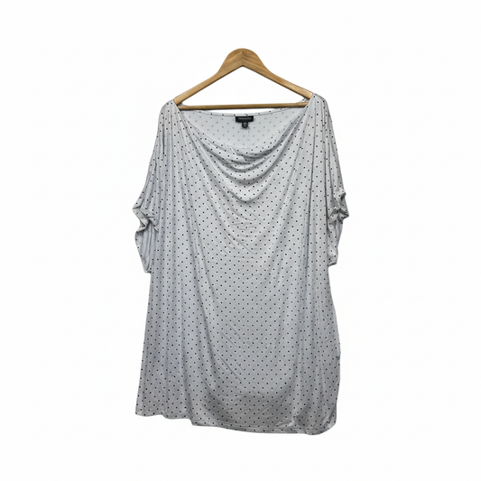 Autograph White Polka Dot Top - Size 24
