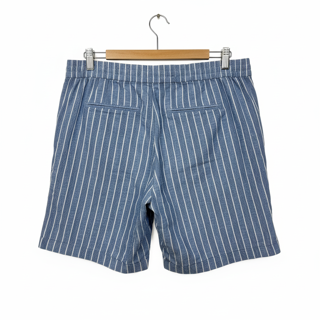 Regatta Blue Striped Shorts - Size 14