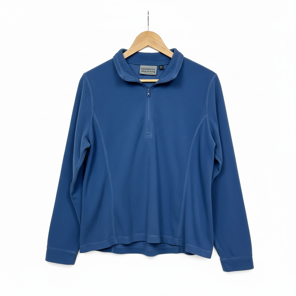 Kathmandu Blue Collared Top - Front View