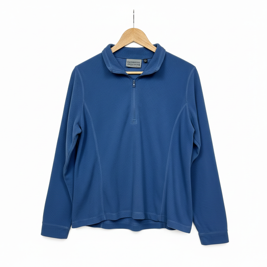 Kathmandu Blue Collared Top - Front View