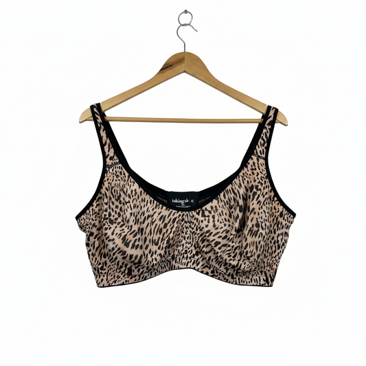 Taking Shape animal print bra size 24F front view