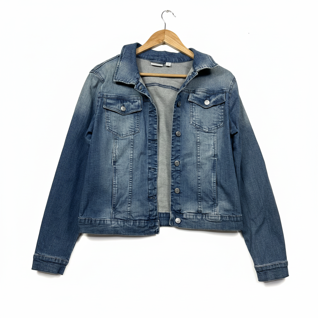 Serra Blue Denim Jacket - Size 14