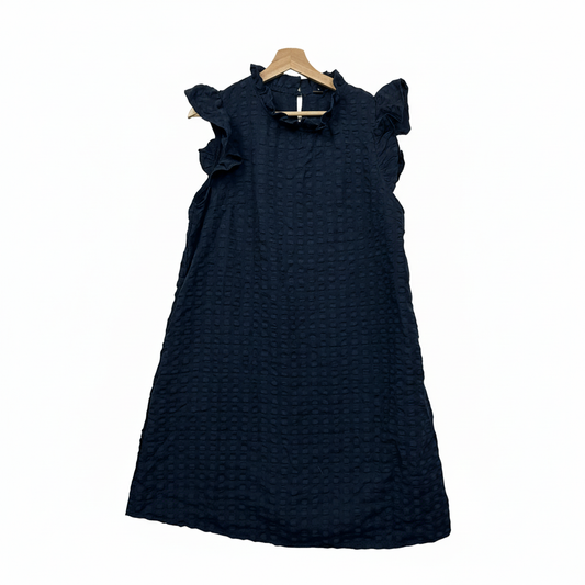 Emery Rose Navy Blue Textured Dress - Size 0XL