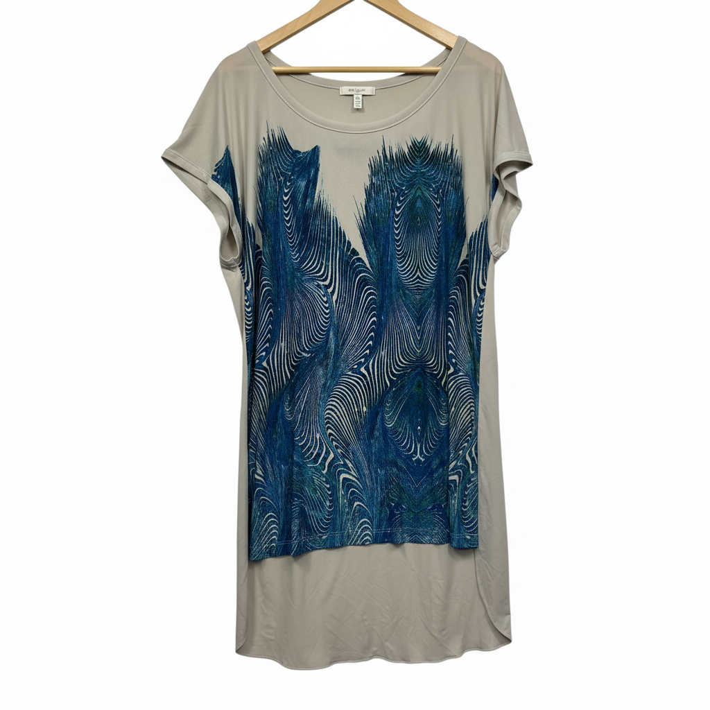 Charlie Brown Taupe Tunic Top - Size 14