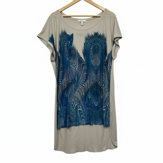 Charlie Brown Taupe Tunic Top - Size 14