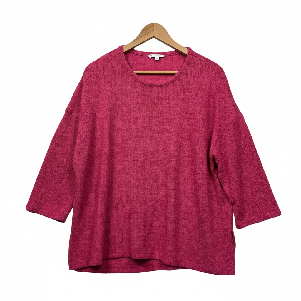 Target Woman Pink Textured Knit Top - Size XL