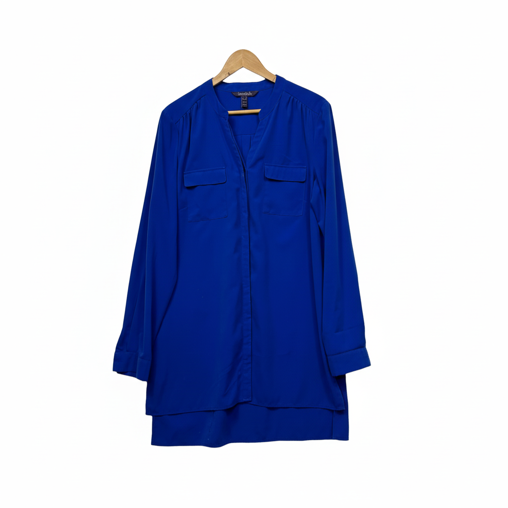 Long Tall Sally royal blue tunic back view