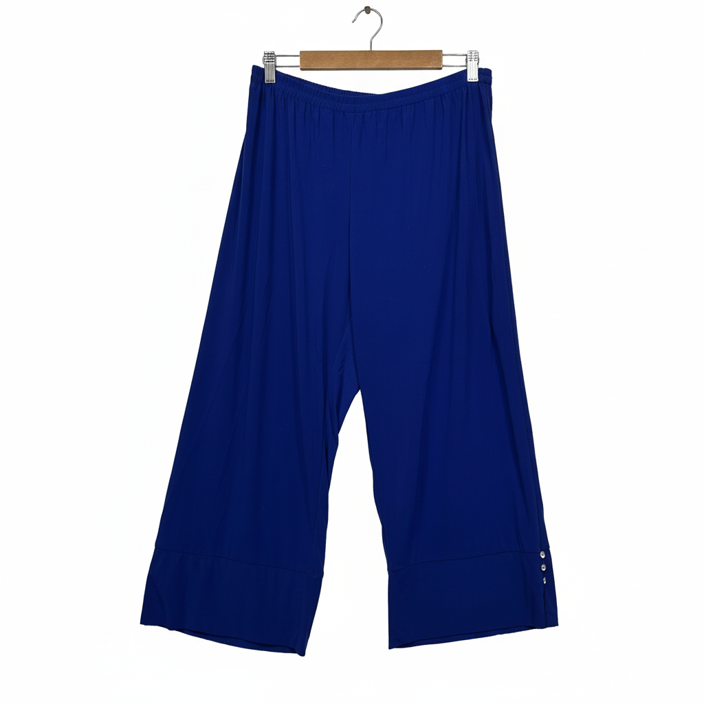 JK Fashion Royal Blue Wide Leg Pants - Size L