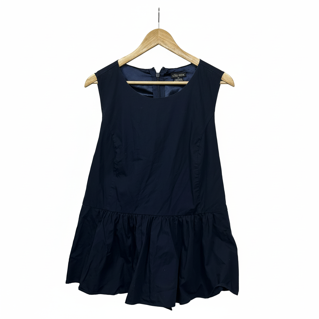 City Chic Navy Blue Top - Size 14/XS