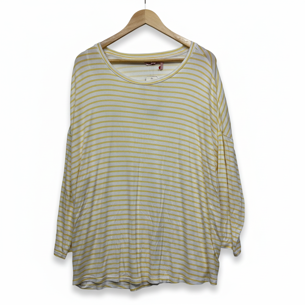 Millers Yellow Striped Top - Size 20