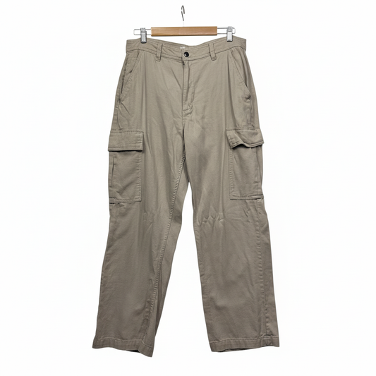 Cotton On Beige Cargo Pants - Size 14