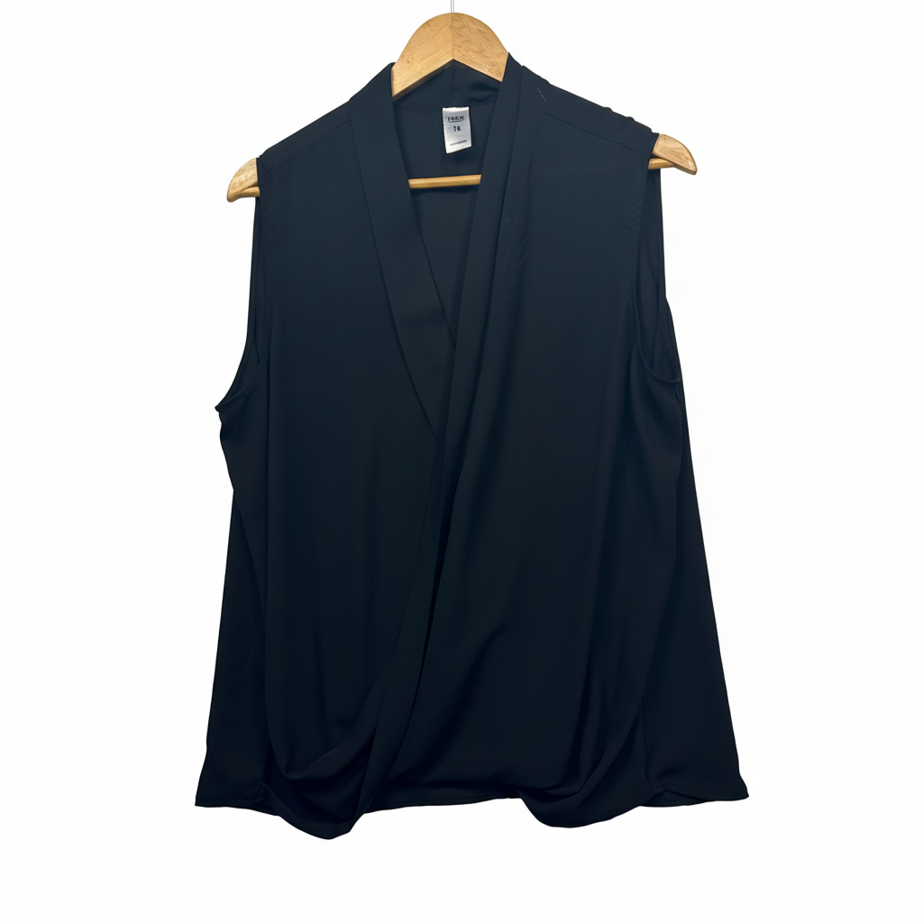 Now Navy Sleeveless Top - Size 18