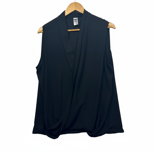 Now Navy Sleeveless Top - Size 18