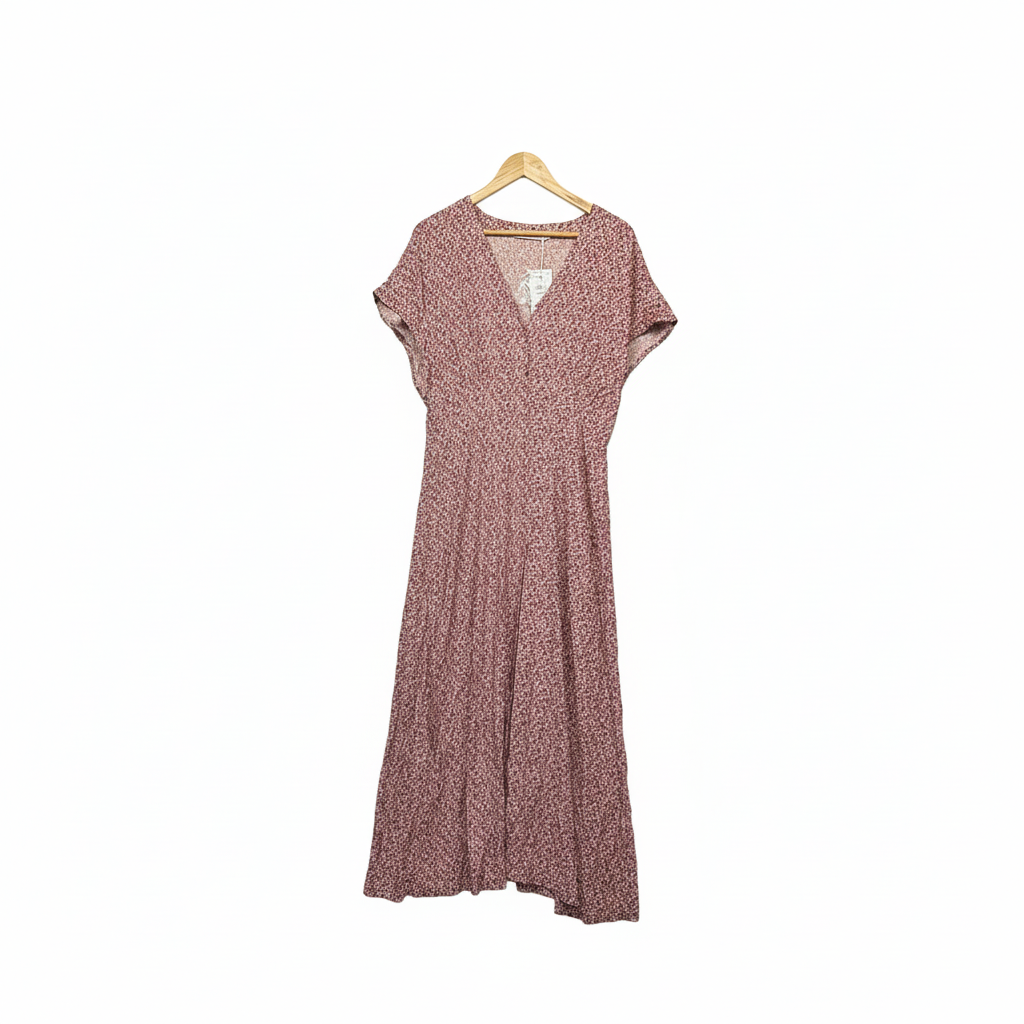 ONLY Ditsy Floral Print Midi Maxi Dress - Size XL