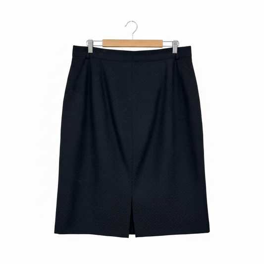 Bardehle black textured pencil skirt size 22