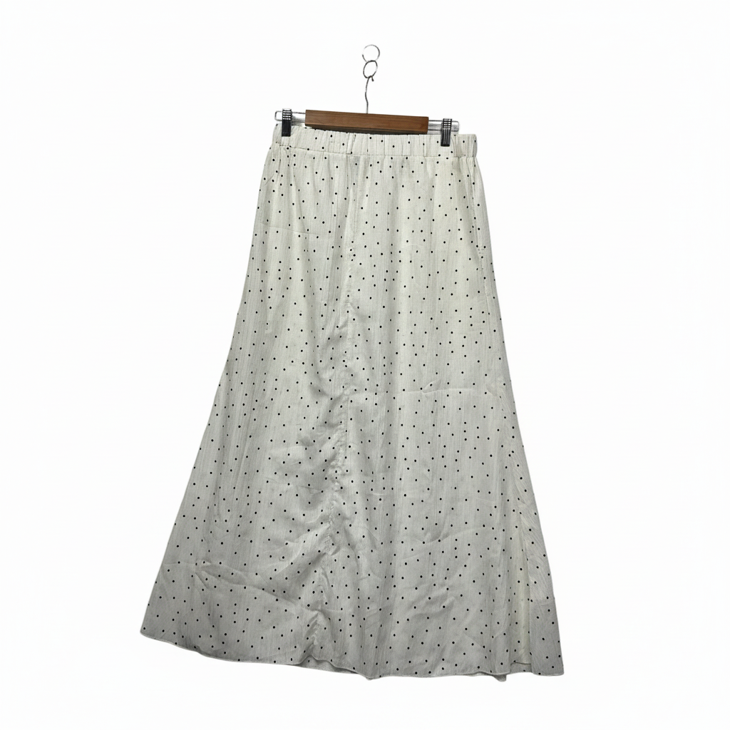 Shein White Polka Dot Skirt - Waistband Measurement