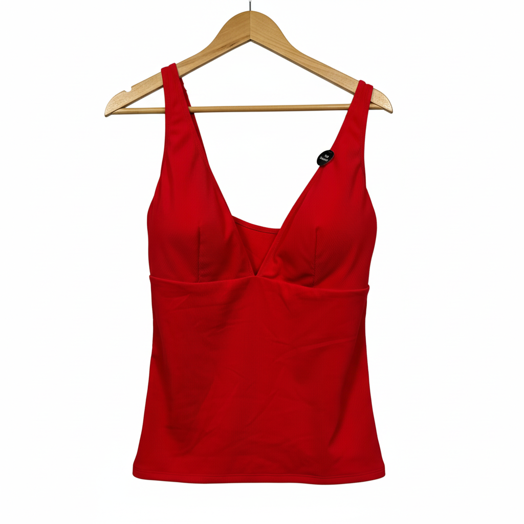 Big W Bright Red Tankini Top - Size 18DD/E