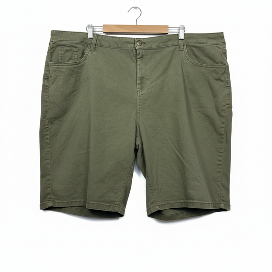 Avella khaki green bermuda shorts