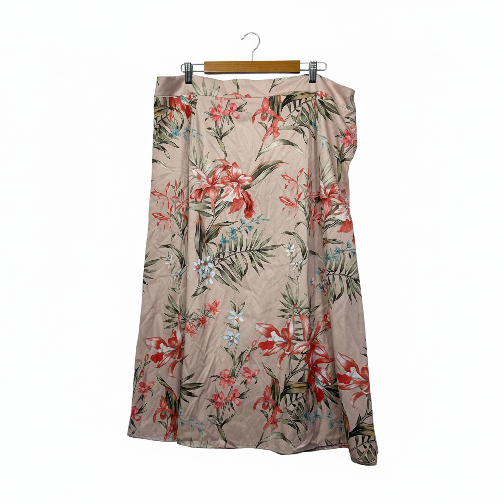 Shein Floral Maxi Skirt - Size 4XL