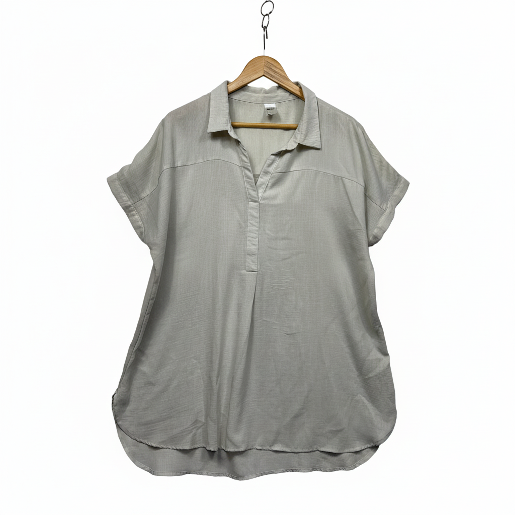 Anko grey short sleeve shirt back view