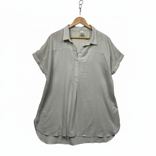 Anko grey short sleeve shirt back view