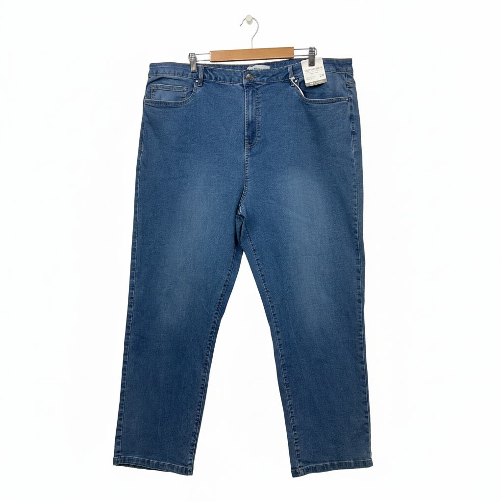 Suzanne Grae Blue Denim Jeans - Front View