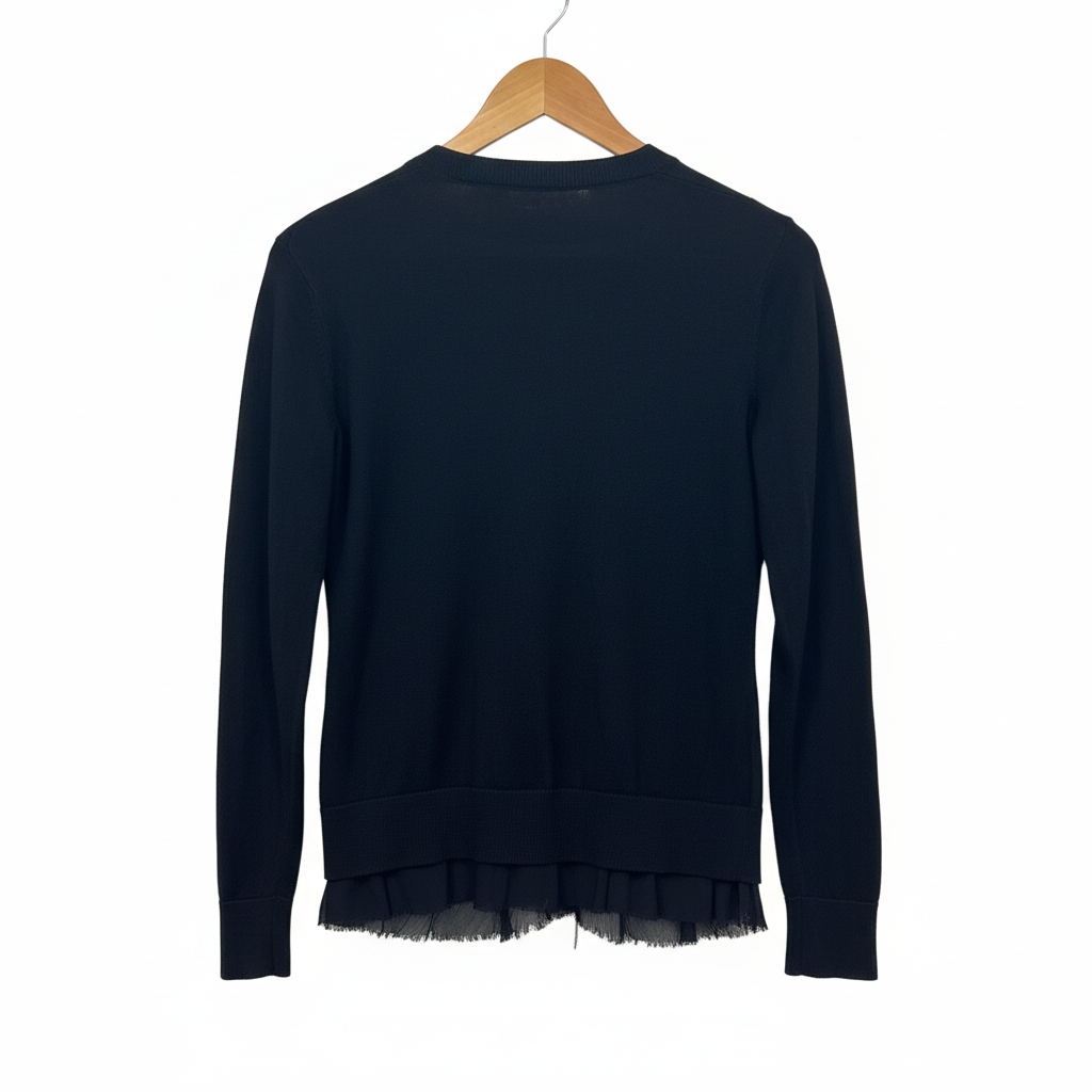 Black Sweater - Size Label