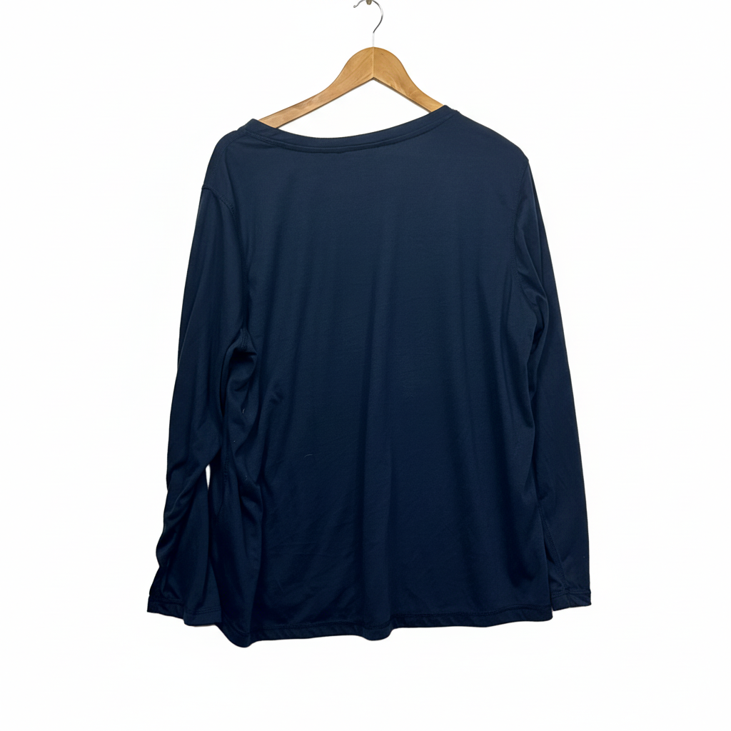 Millers Navy Long Sleeve Top - Brand Label