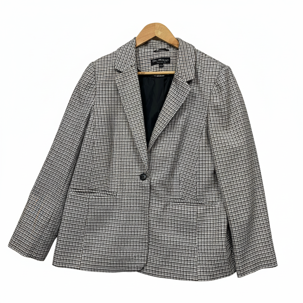 Miss Selfridge Houndstooth Blazer - Size 14
