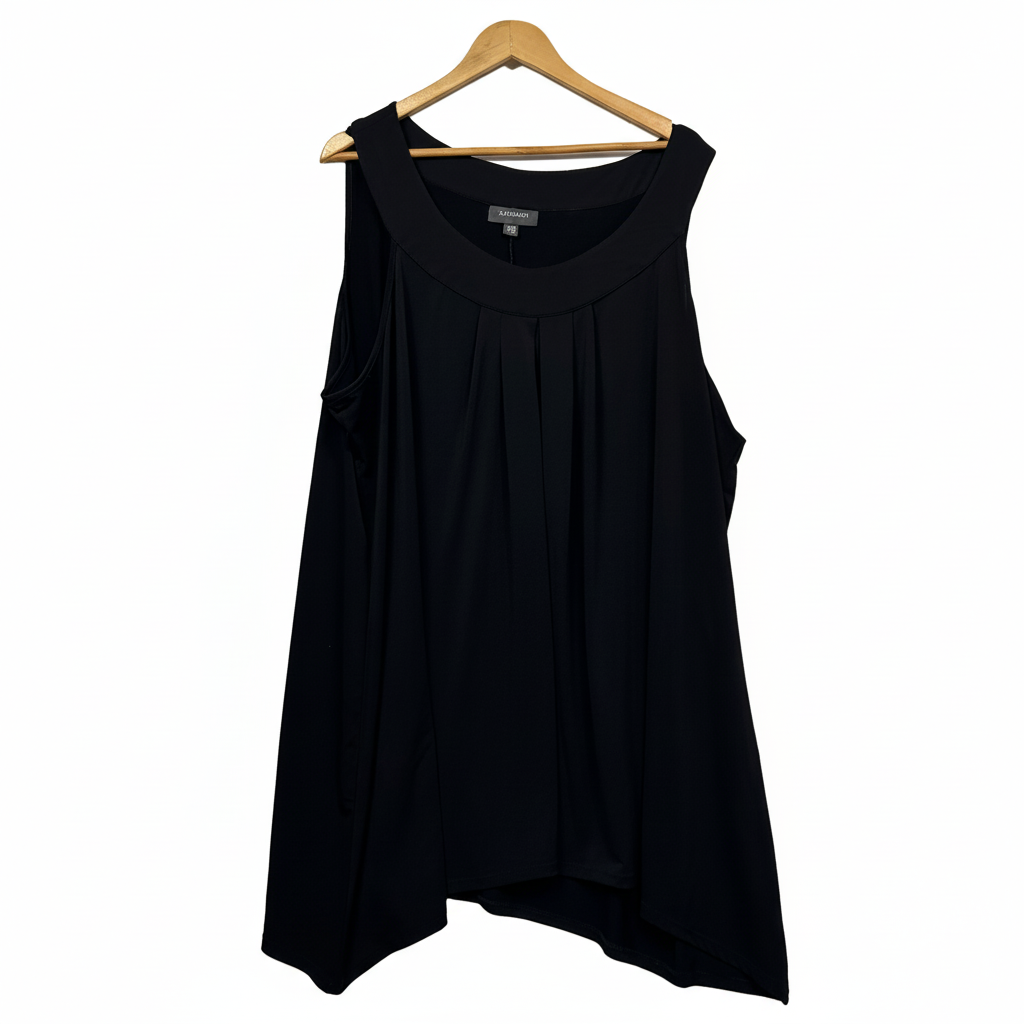 Autograph Sleeveless Tunic Black Top - Size 26