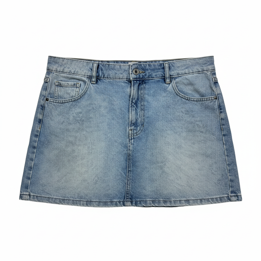 Anko Medium Blue Denim Mini Skirt - Size 16