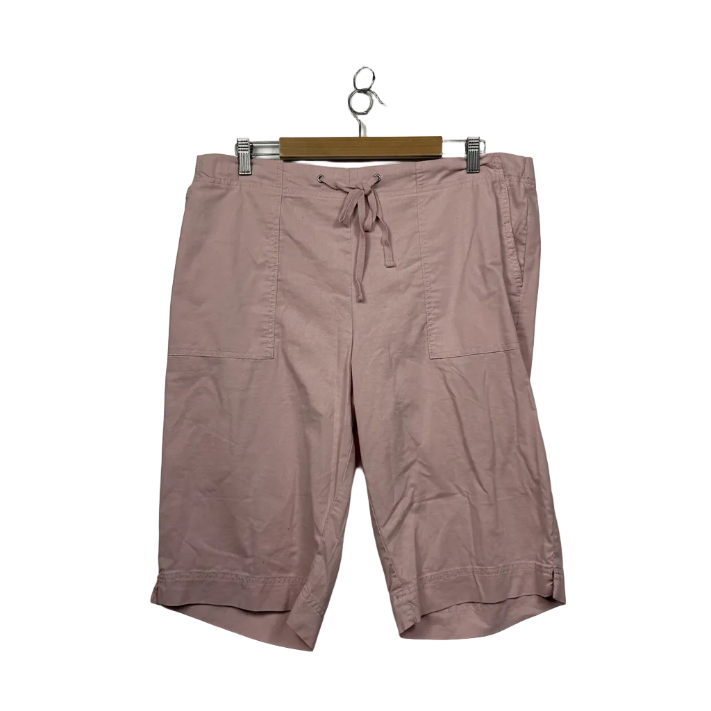 Suzanne Grae Basics Dusty Pink Shorts - Size 16