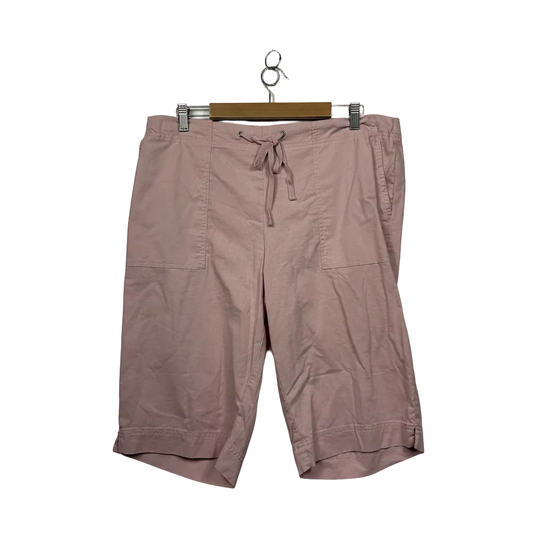 Suzanne Grae Basics Dusty Pink Shorts - Size 16