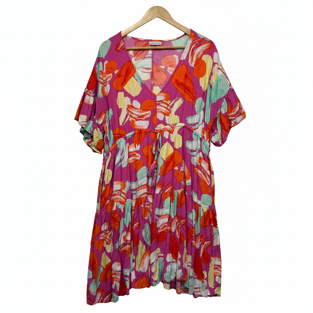 Little Party Dress Multicoloured Dress - Size 14