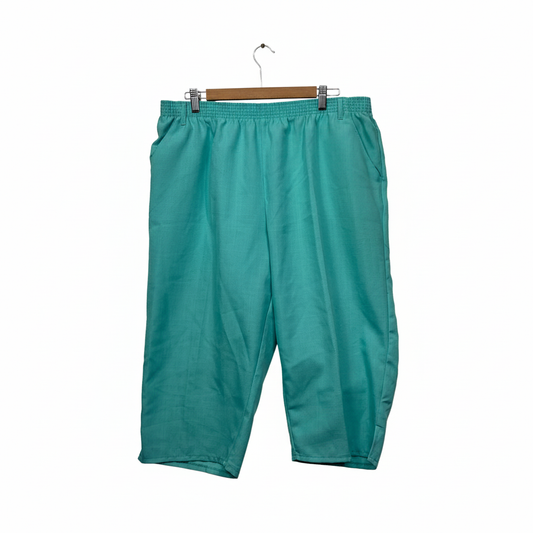 Millers Aqua Cropped Pants - Size 18