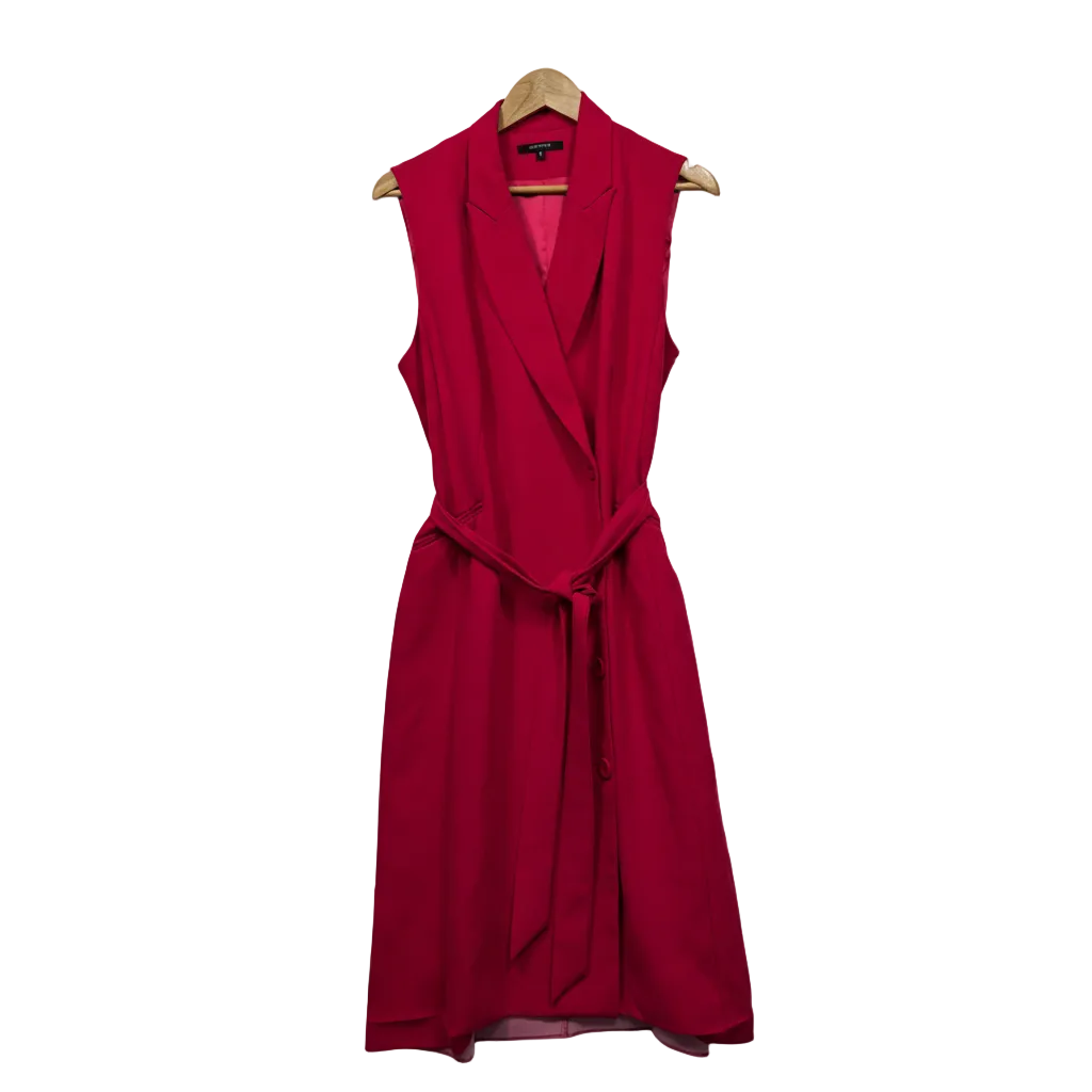 Portmans Hot Pink Sleeveless Blazer Dress Size 16