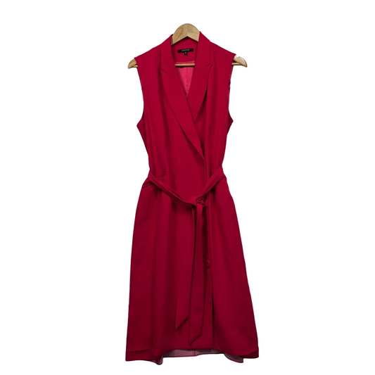 Portmans Hot Pink Sleeveless Blazer Dress Size 16