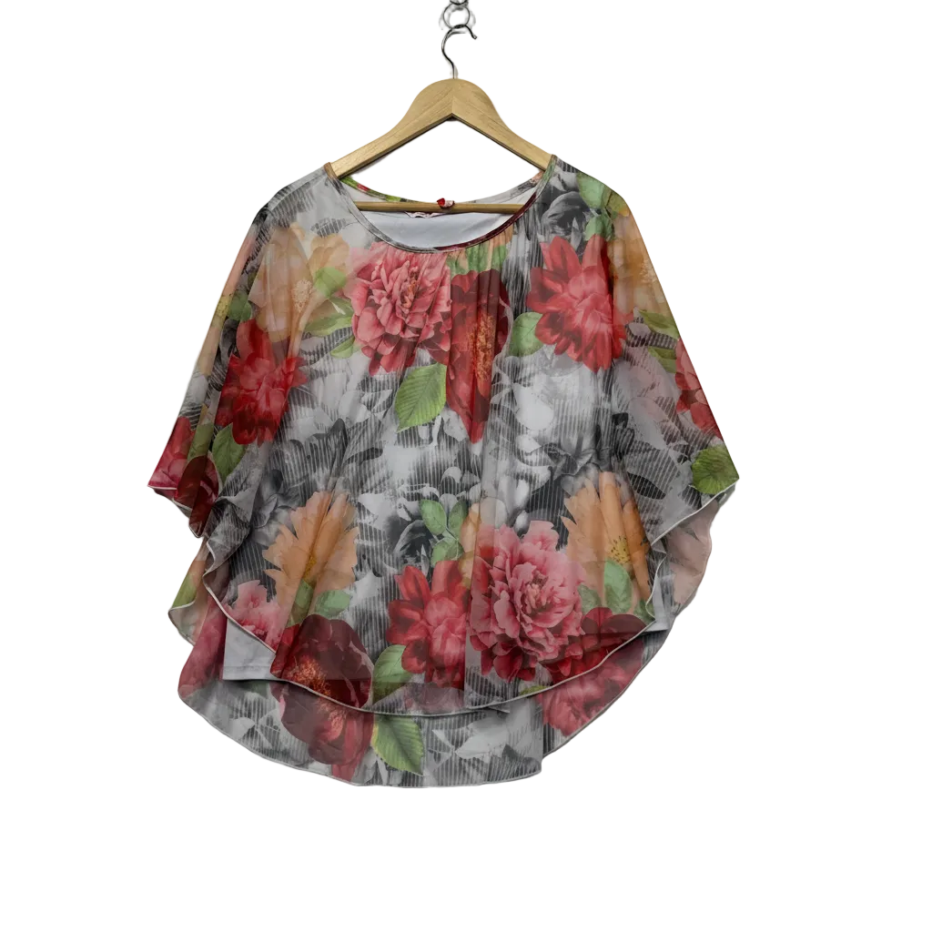Millers Multicoloured Floral Print Kaftan Top - Size 20