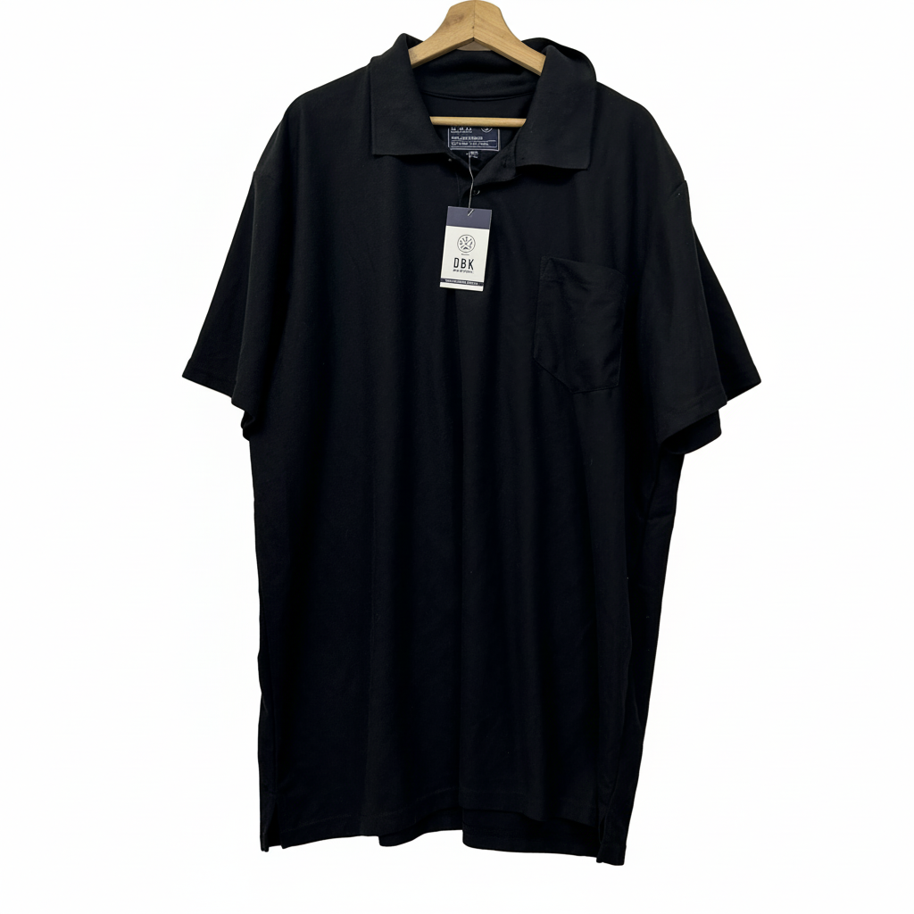 DBK Black Polo Shirt - Size 5XL