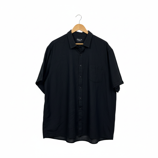 Mr Big Black Short Sleeve Shirt - Size 6XL