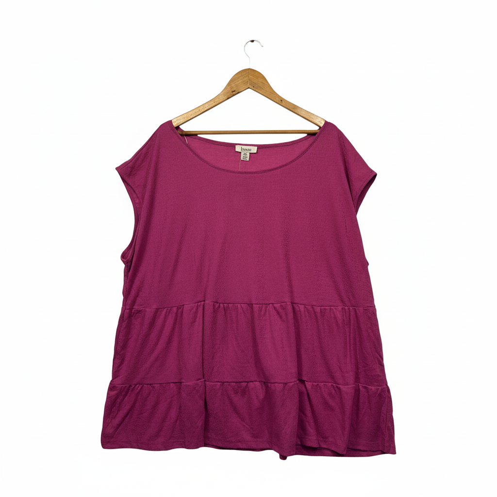 beme Fuschia Pink Tiered Swing Top - Size 24
