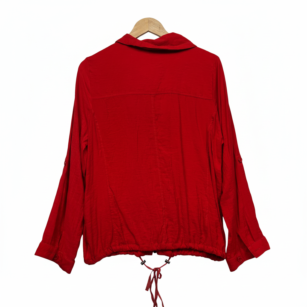 Rockmans Red Jacket - Size 14 brand label