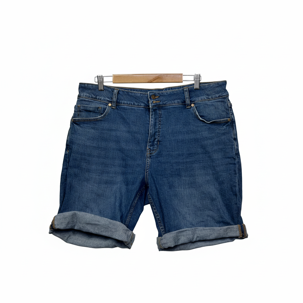 Blue denim shorts size 18