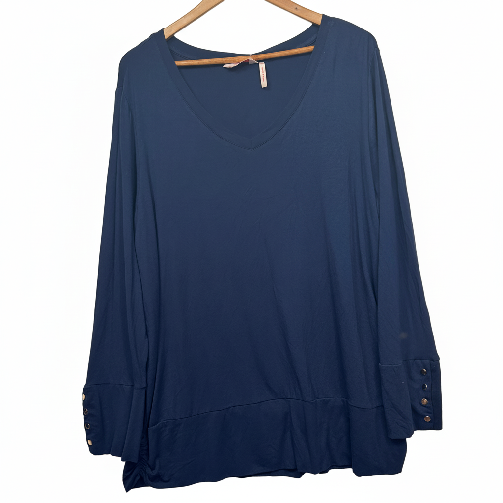 Millers Navy Long Sleeve Casual Top - Size 22