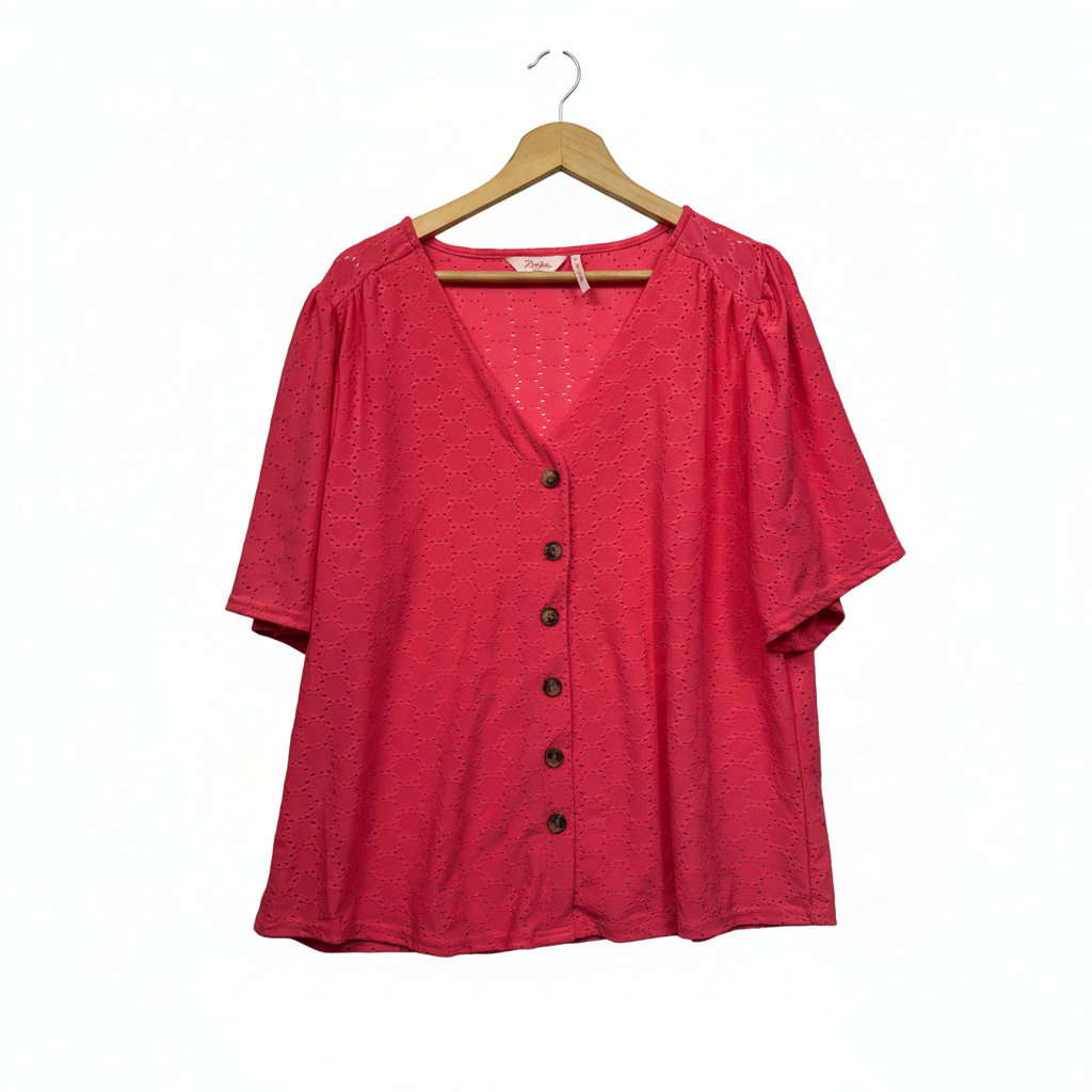 Millers Coral Broderie Anglaise Top - Size 20