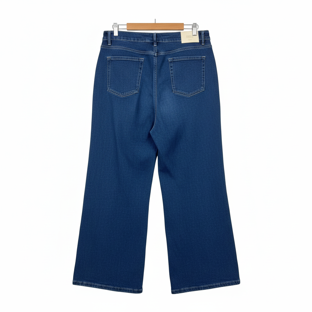 The Lullaby Club navy wide leg jeans size 16 waist measurement