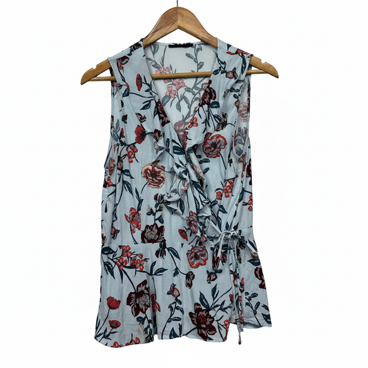Multicoloured Floral Vest - Size One Size front view