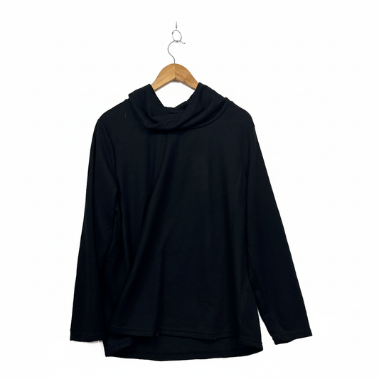 Millers Black Cowl Neck Long Sleeve Knit Top - Size 20