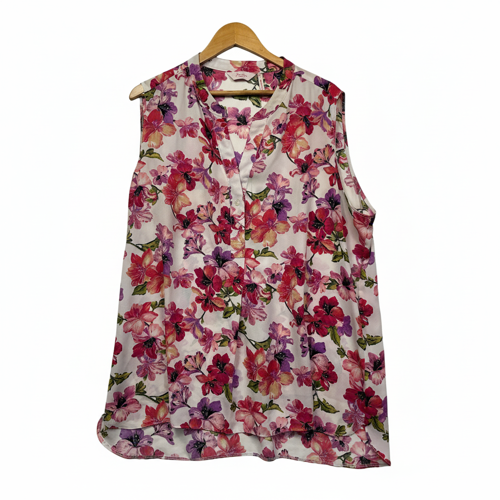 Millers Multicoloured Floral Print Sleeveless Top - Size 22